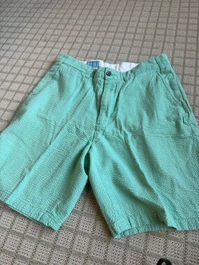 Castaway Mint Green Seersucker Men's Shorts